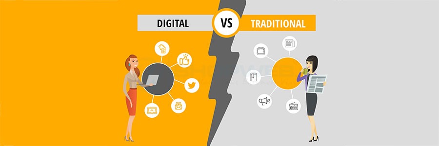 How Digital Marketing Is Different From Traditional Marketing | Shopweb
